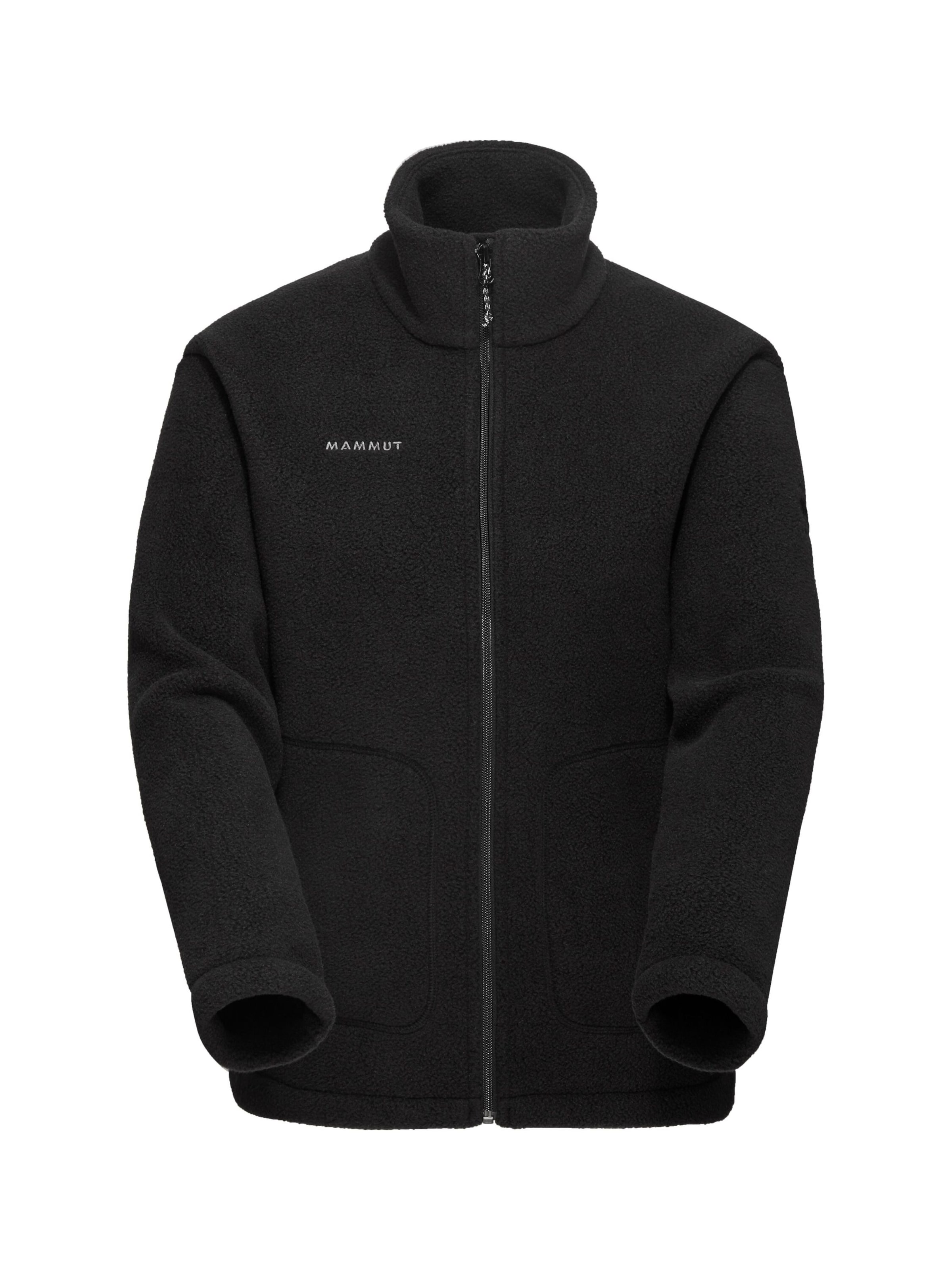 MAMMUT Funktionsfleecejacke ‘Falera’ in Schwarz: Vorderseite