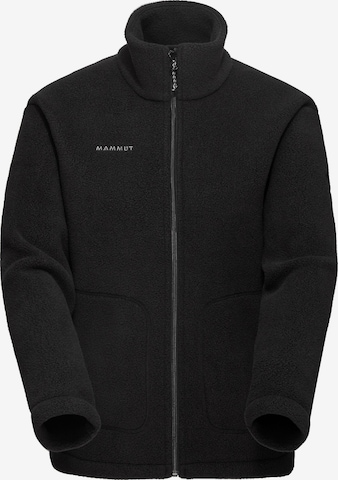 MAMMUT Funktionsfleecejacke ‘Falera’ in Schwarz: Vorderseite