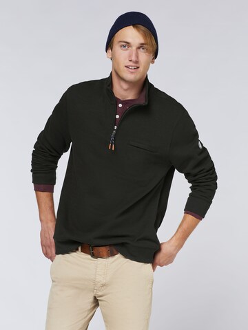 Navigator Sweatshirt in Schwarz: Vorderseite