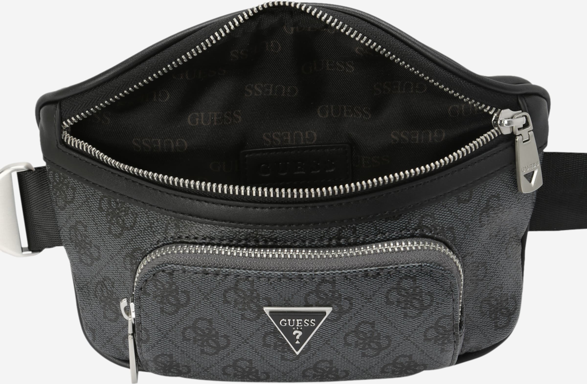 GUESS Fanny Pack Vezzola in Black ABOUT YOU