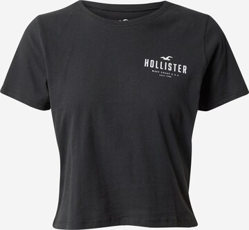 HOLLISTER - Camiseta en negro: frente