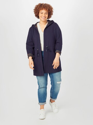 Tom Tailor Women + Sweatjacke in Blau