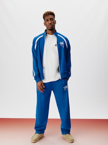 ABOUT YOU x Kingsley Coman Sweat jacket 'Dylan' in Blue: front