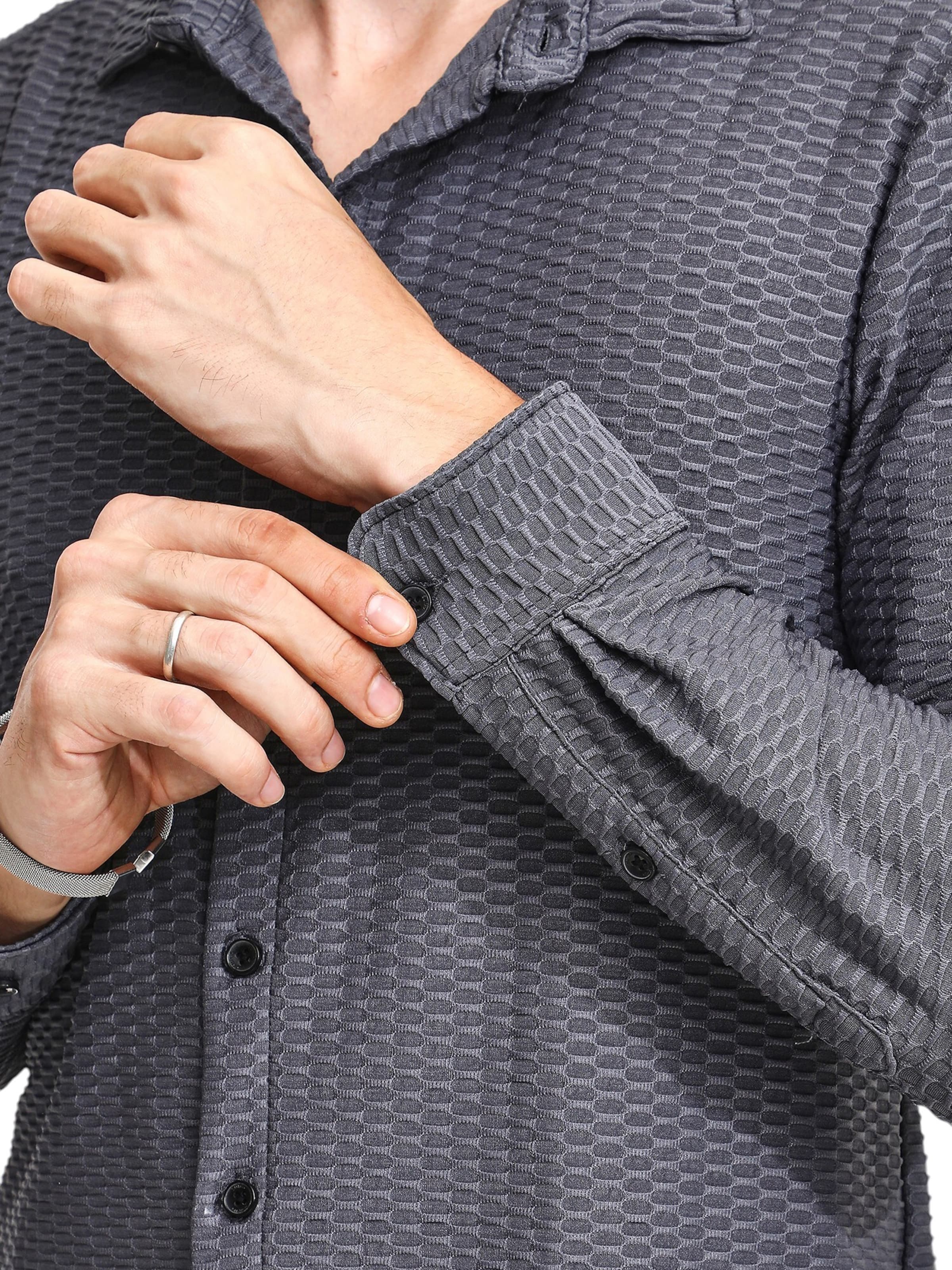 Campus Sutra Regular fit Πουκάμισο ' Wendy ' σε γκρι