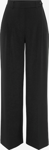 LASCANA Wide leg Pleated Pants in Black: front