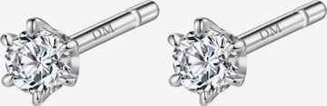 Boucles d'oreilles 'Spark Diamond' Dear Me en argent : devant