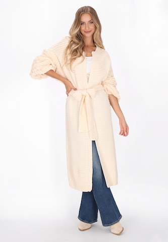 Cardigan 'Boho' IZIA en orange : devant