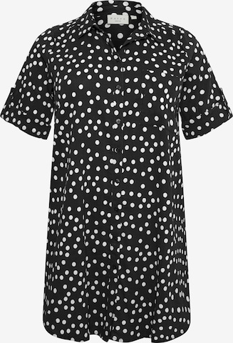 KAFFE CURVE Shirt Dress 'Milana' in Black: front