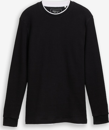 Maglietta di TOM TAILOR DENIM in nero: frontale