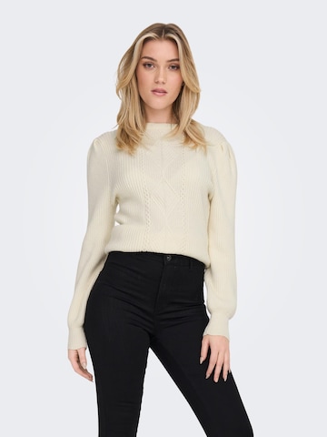 ONLY Sweater 'Fia' in Beige: front