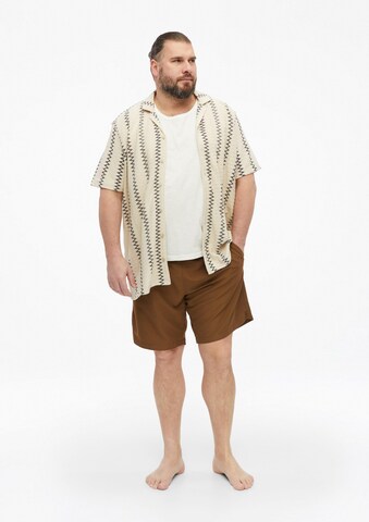 s.Oliver Men Big Sizes Board Shorts in Brown