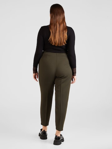 Vero Moda Curve Tapered Pleated Pants 'ISABEL' in Green
