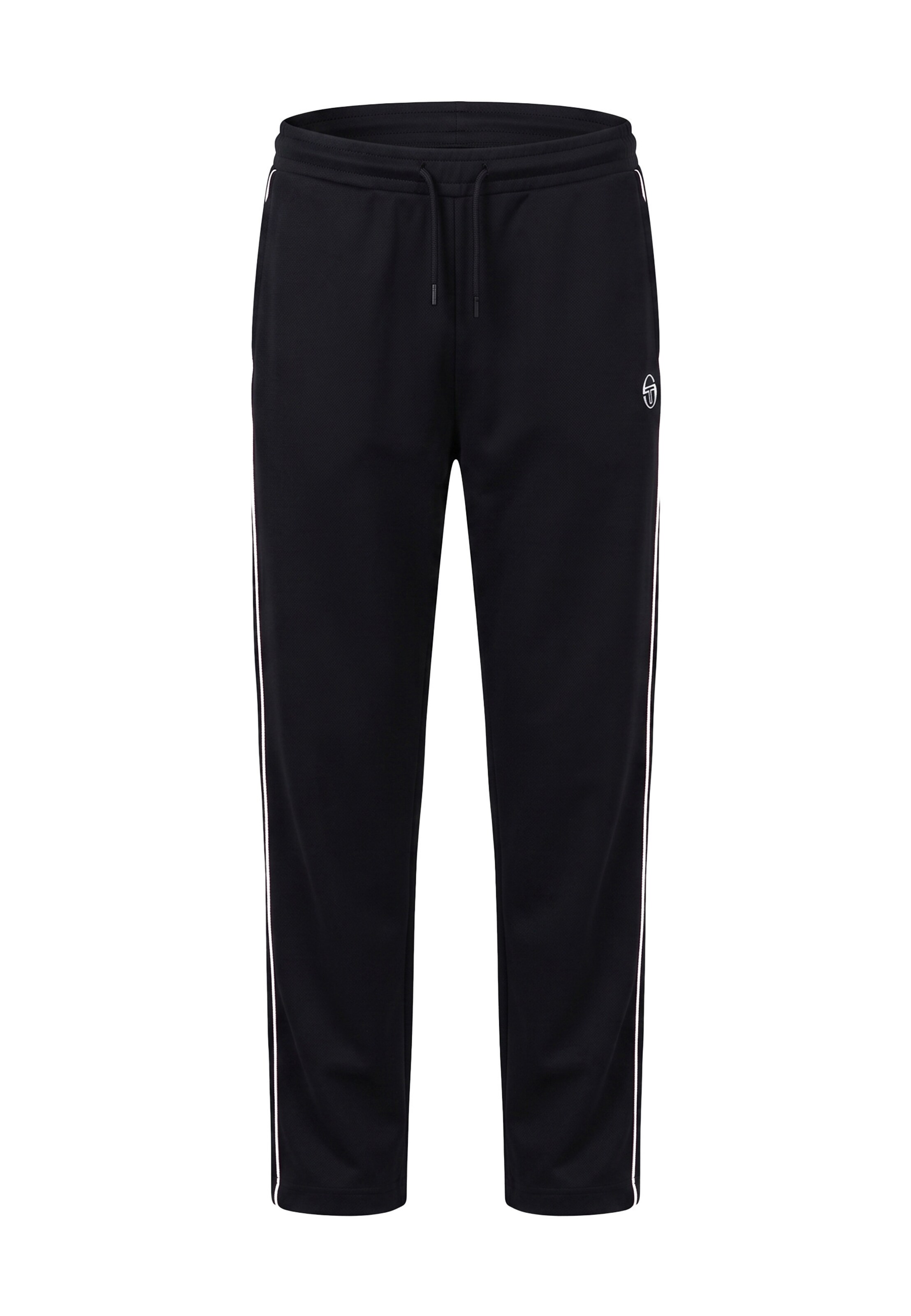Sergio Tacchini Loosefit Sporthose 'Ghibli' in Schwarz: Vorderseite