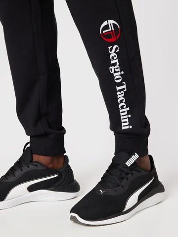 Sergio Tacchini - Tapered Pantalón deportivo 'NEW IBERIS' en negro