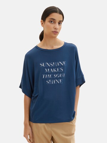 TOM TAILOR T-Shirt in Blau: predná strana