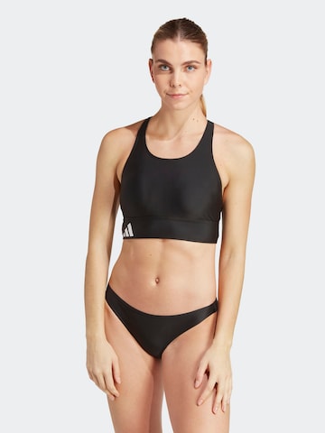 Bustier Bikini de sport 'Branded Beach' ADIDAS PERFORMANCE en noir : devant