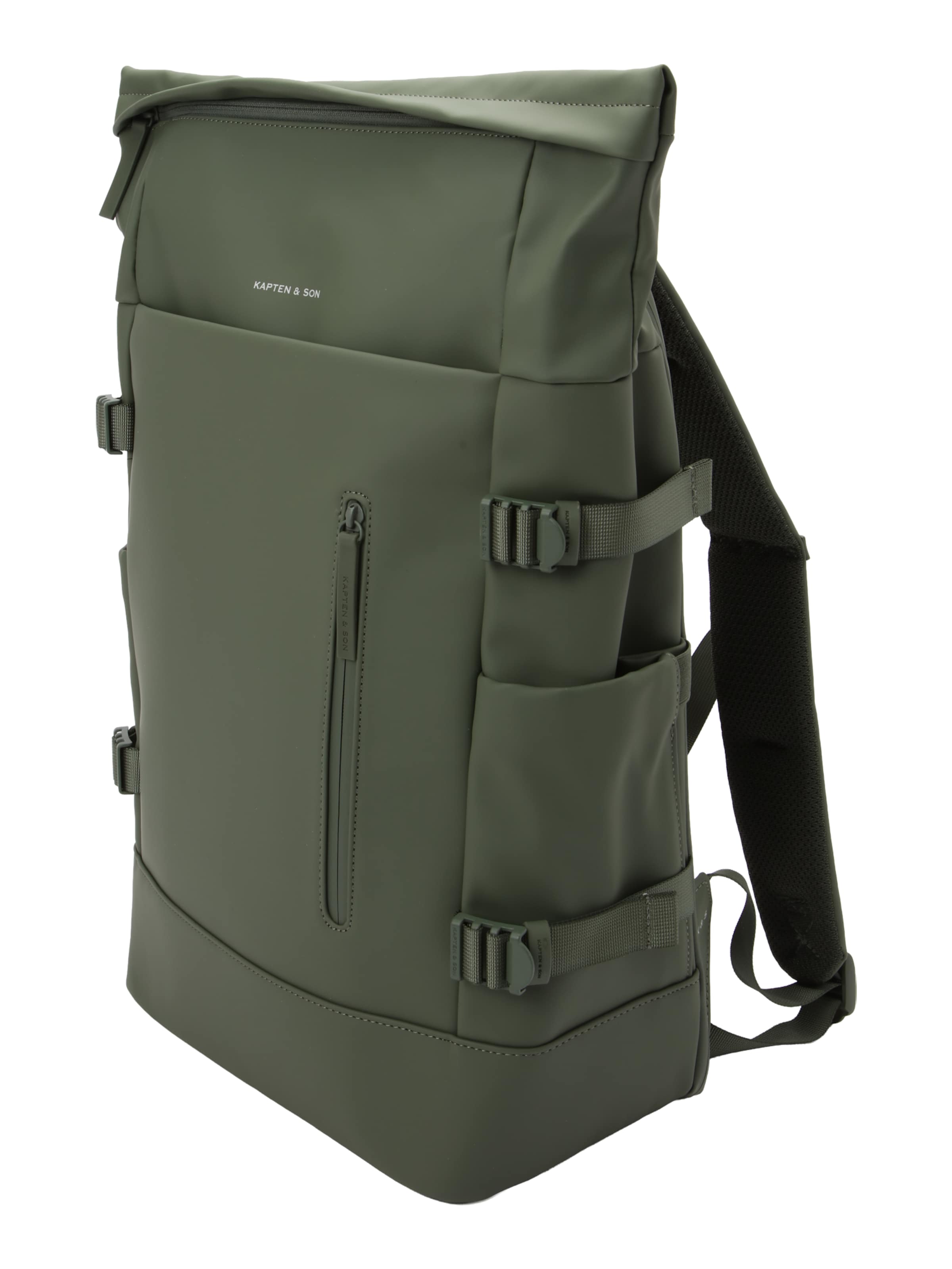 Kapten & Son - Mochila 'Helsinki Pro' en verde: frente