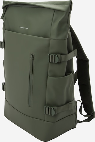 Kapten & Son - Mochila 'Helsinki Pro' en verde: frente