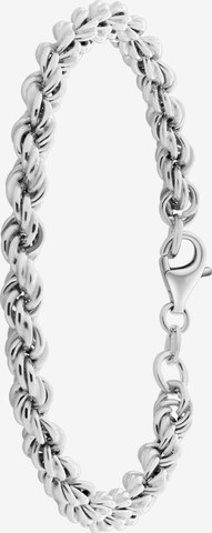 Lucardi Bracelet 'Basic' in Silver: front