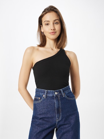 Dr. Denim Top 'Cece' in Zwart: voorkant