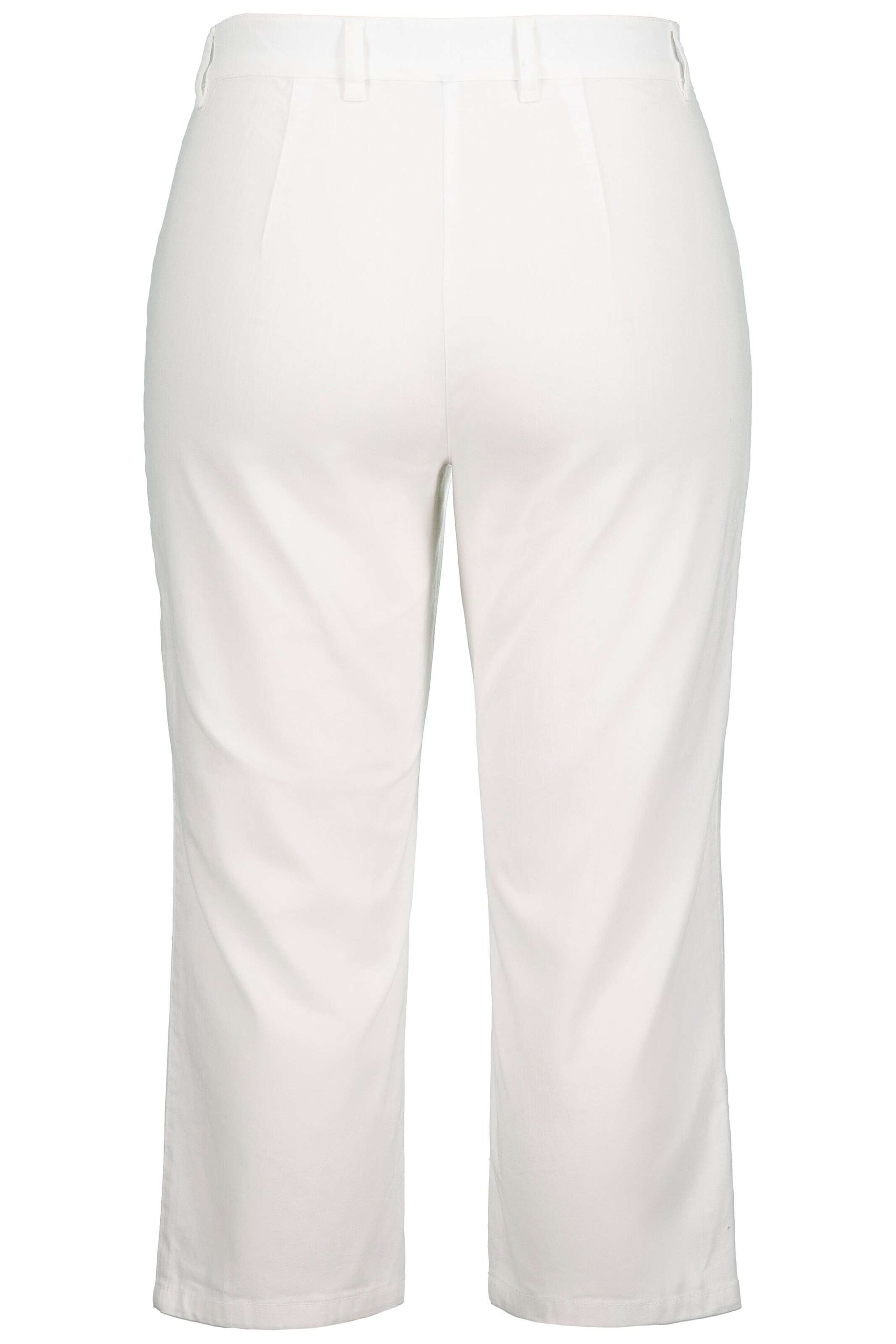 Ulla Popken Slimfit Hose 'Mony' in Weiß