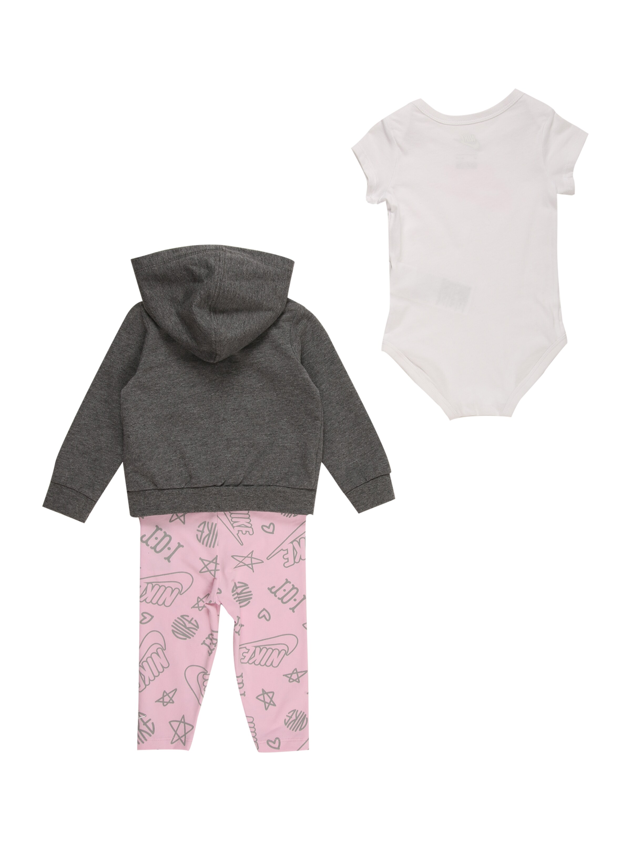 Kinder Bekleidung Nike Sportswear Set in Graumeliert, Rosa - OT57733