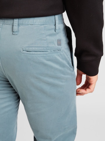 Slimfit Pantaloni eleganți 'Taber' de la BOSS Orange pe albastru