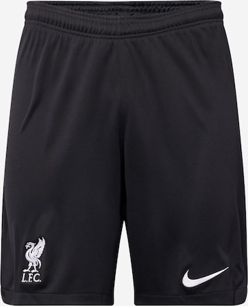 NIKE Regularen Športne hlače 'Liverpool FC 2023/24 Stadyum' | črna barva: sprednja stran