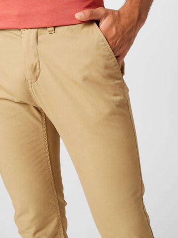 Coupe slim Pantalon chino TOM TAILOR en beige