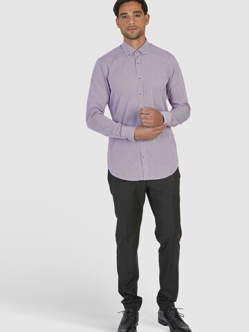 HECHTER PARIS Regular fit Business Shirt in Purple