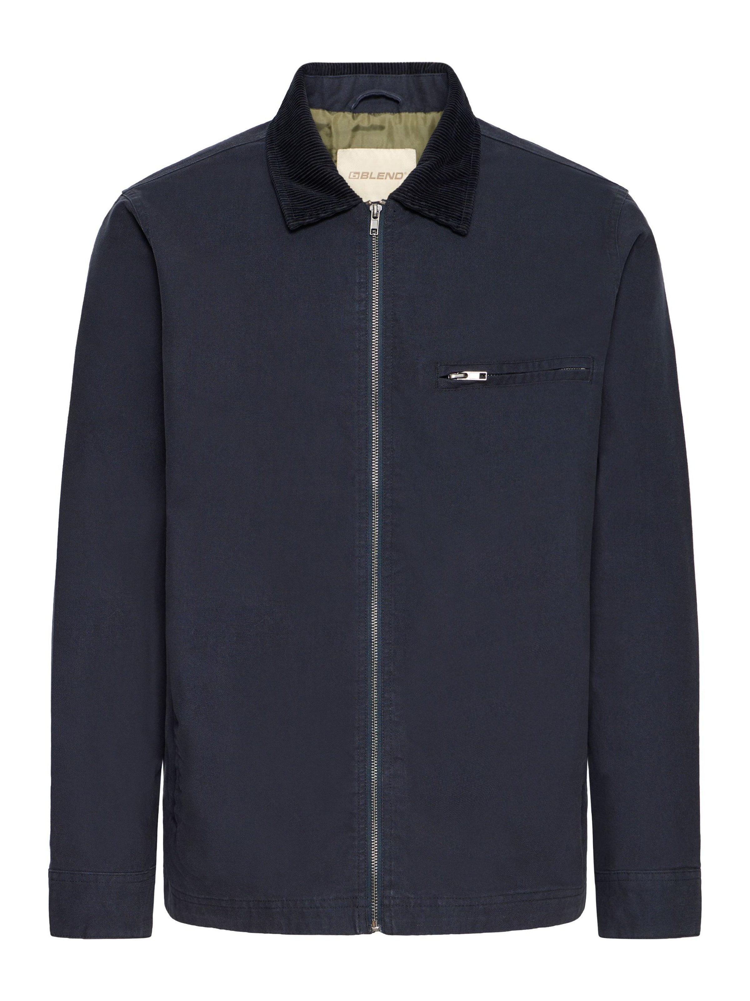 BLEND Övergångsjacka 'Fontana' i blå: framsida