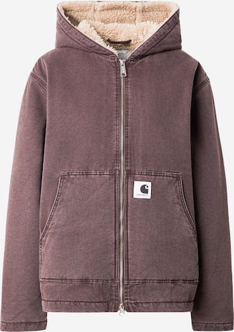 Carhartt WIP Välikausitakki 'Mitch' värissä ruskea: etupuoli