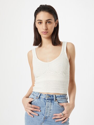 Abercrombie & Fitch Knitted top in Beige: front