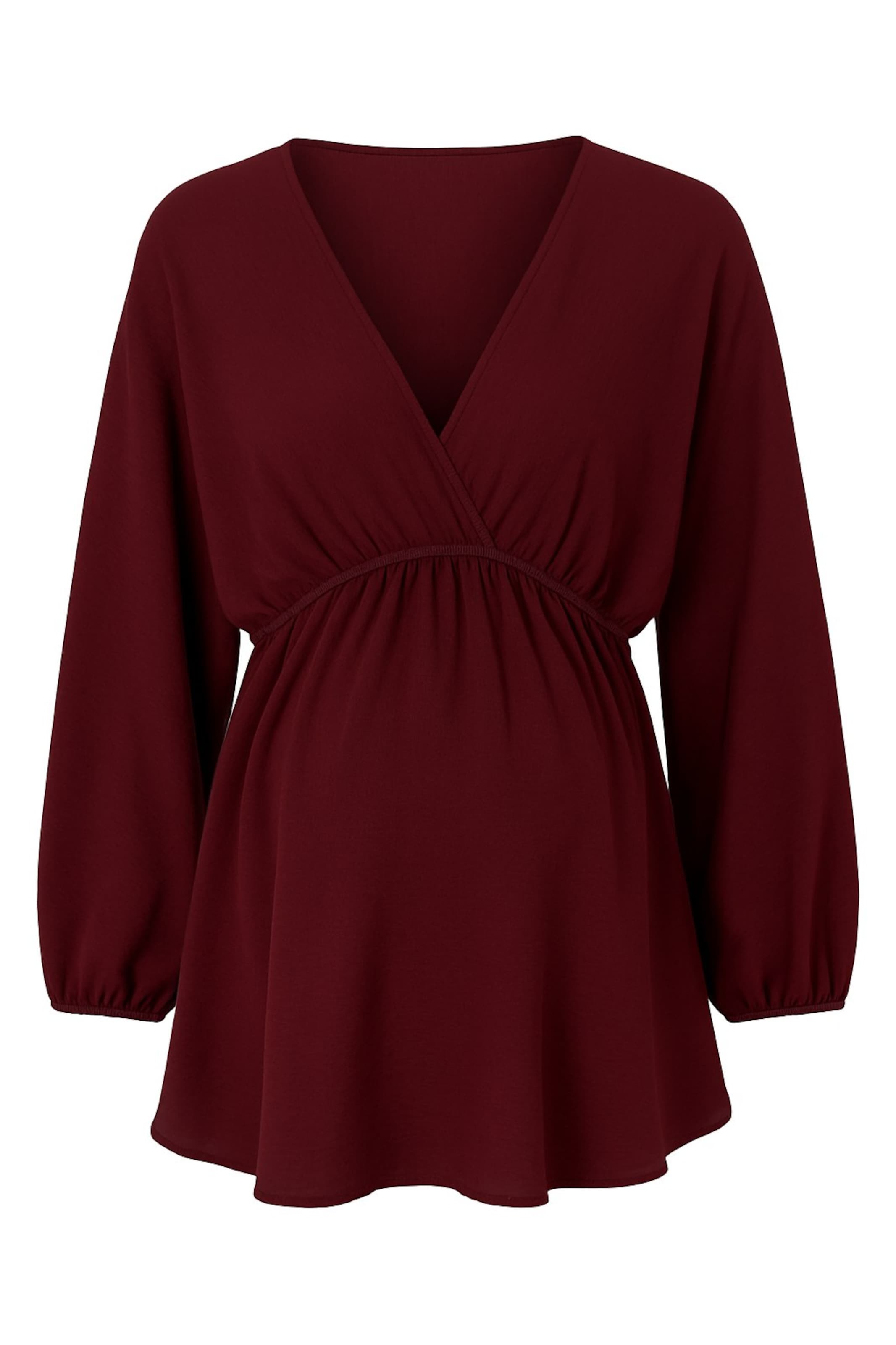 LYN MAMA Blouse in Rood: voorkant