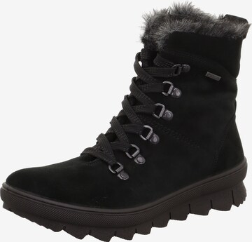 Bottines à lacets 'Novara' Legero en noir : devant