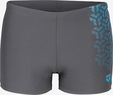 Pantaloncini sportivi da bagno 'KIKKO' di ARENA in grigio: frontale