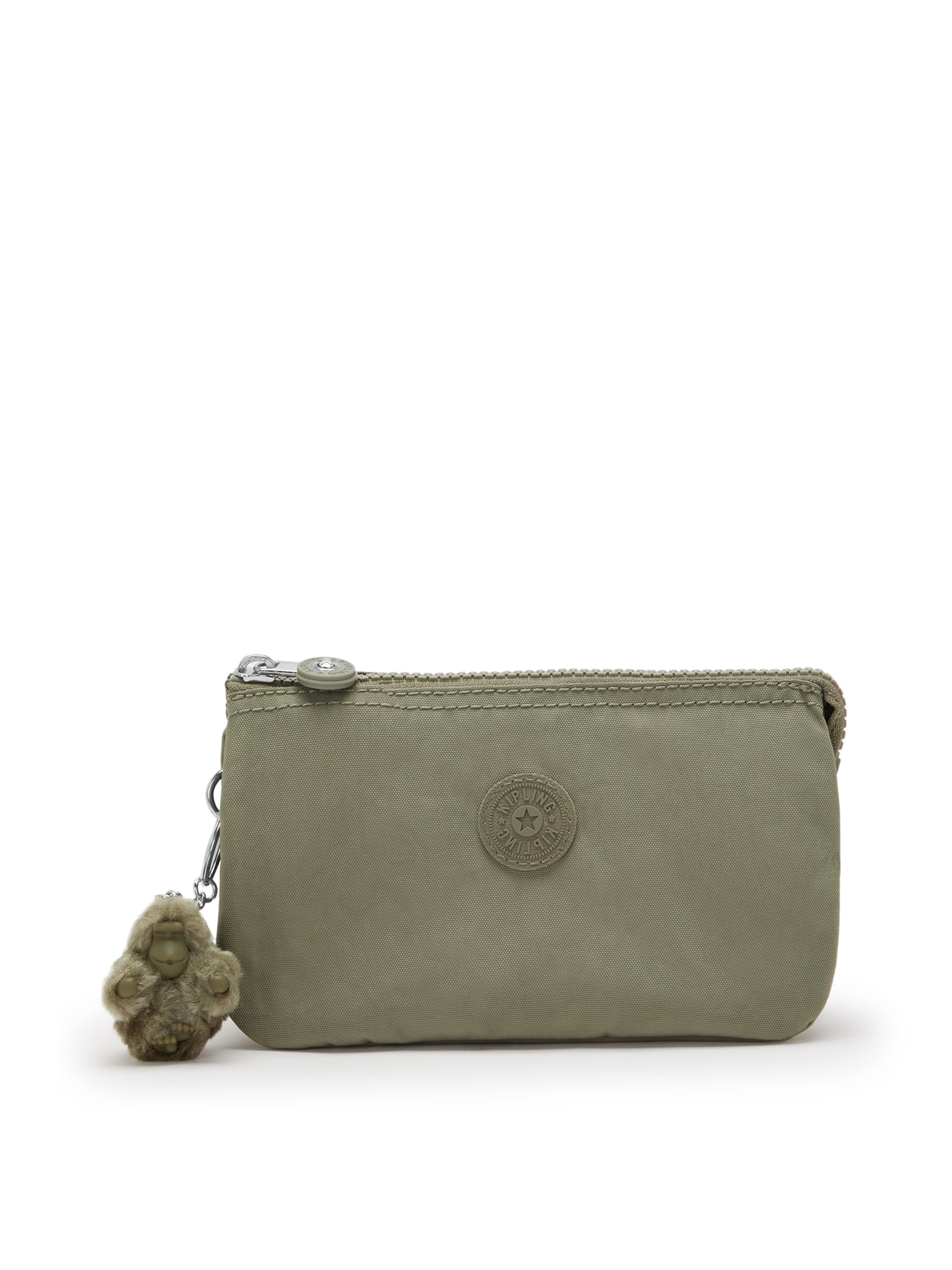 Beauty case 'Creativity L' di KIPLING in verde: frontale
