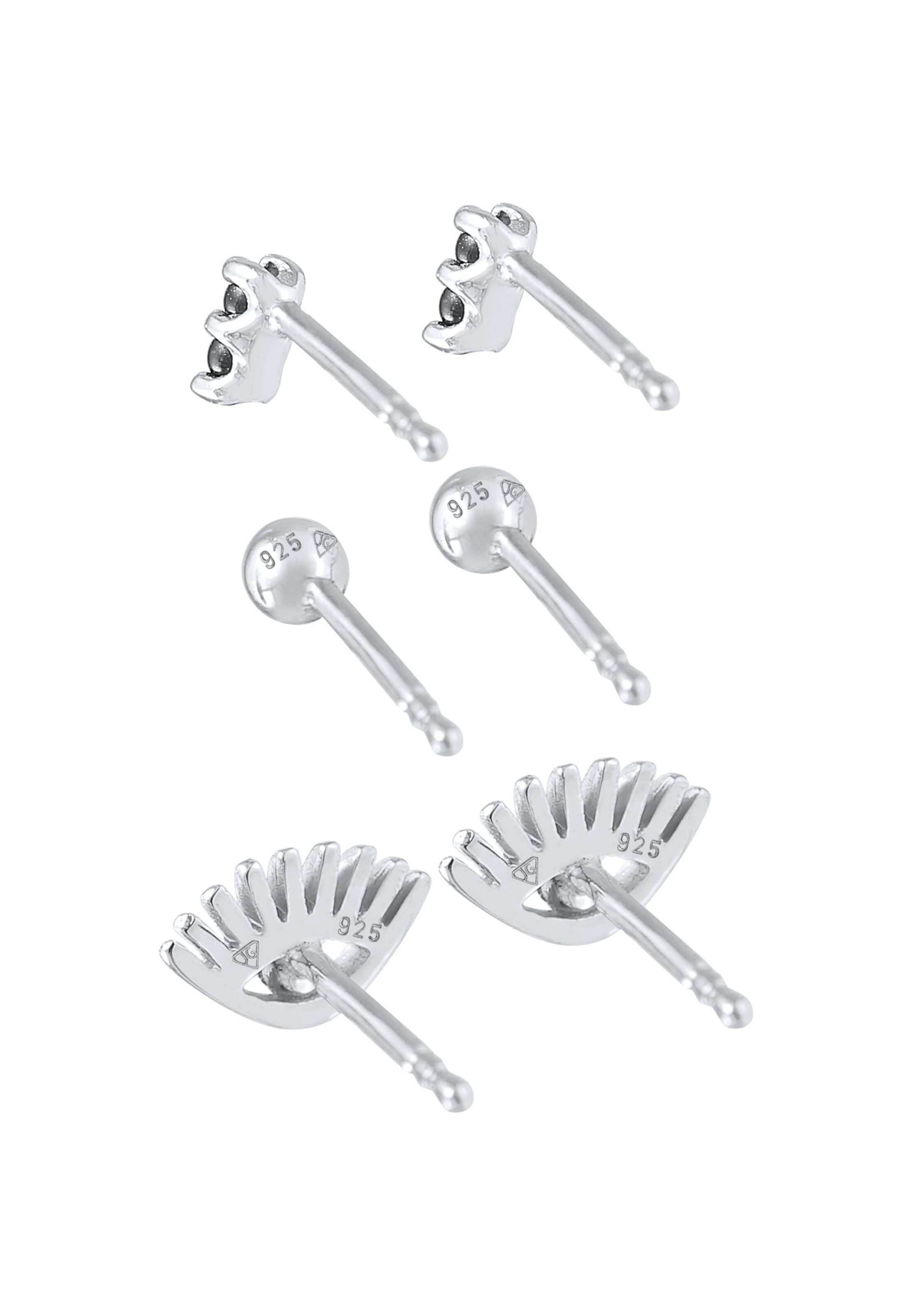 ELLI Earrings 'Evil Eye' in Silver