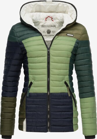 NAVAHOO Between-season jacket 'Multikulti' in Green: front