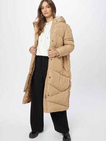 JUST FEMALE Winter Coat 'Aqua' in Brown