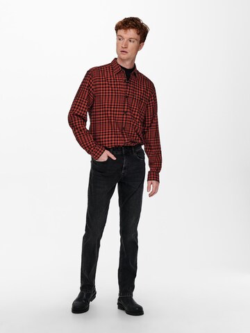 Only & Sons Slimfit Jeans 'Weft' in Zwart