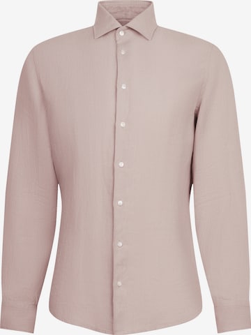 SEIDENSTICKER Slim Fit Hemd in Beige: Vorderseite