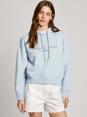 Pepe Jeans Sweatshirt 'Maddy' in Blauw: voorkant