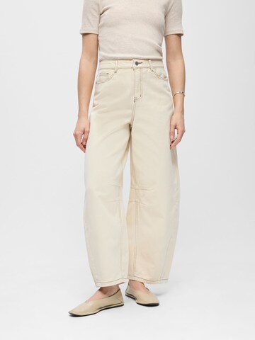 Loosefit Pantalon OBJECT en beige