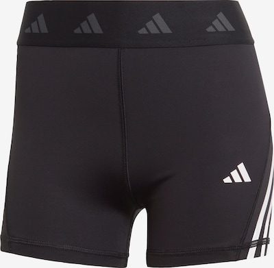 ADIDAS PERFORMANCE Pantalon de sport 'Techfit Hyperglam' en noir / blanc, Vue avec produit