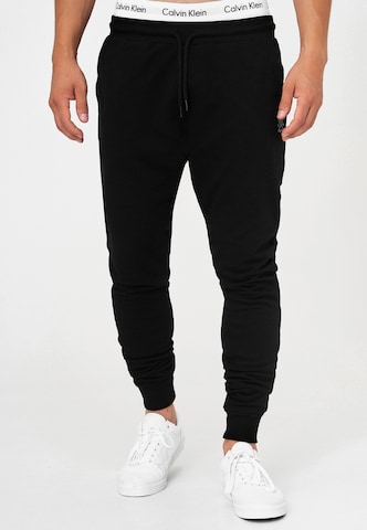 INDICODE JEANS Tapered Pants 'Eberline' in Black: front