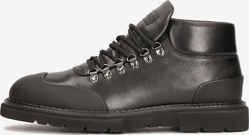 Kazar Lace-Up Boots in Black: front