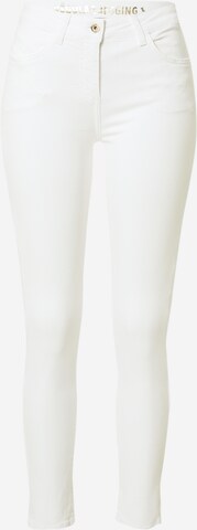 PATRIZIA PEPE Skinny Trousers in White: front