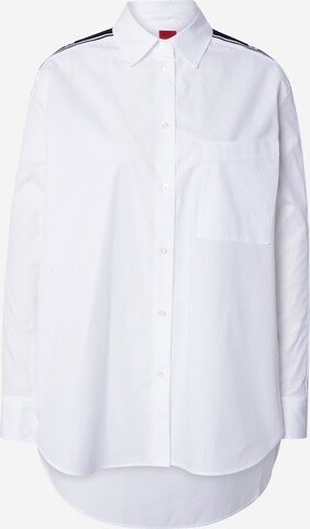 HUGO Блуза 'Elodina' в бяло: отпред