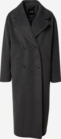 Monki Between-seasons coat in Grey: front